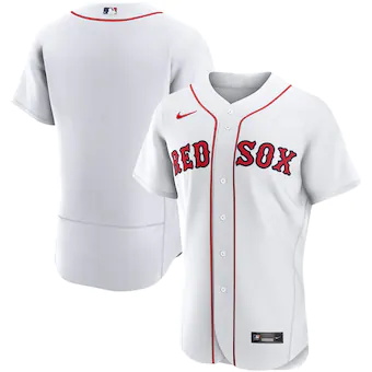mens nike white boston red sox home authentic team jersey_p